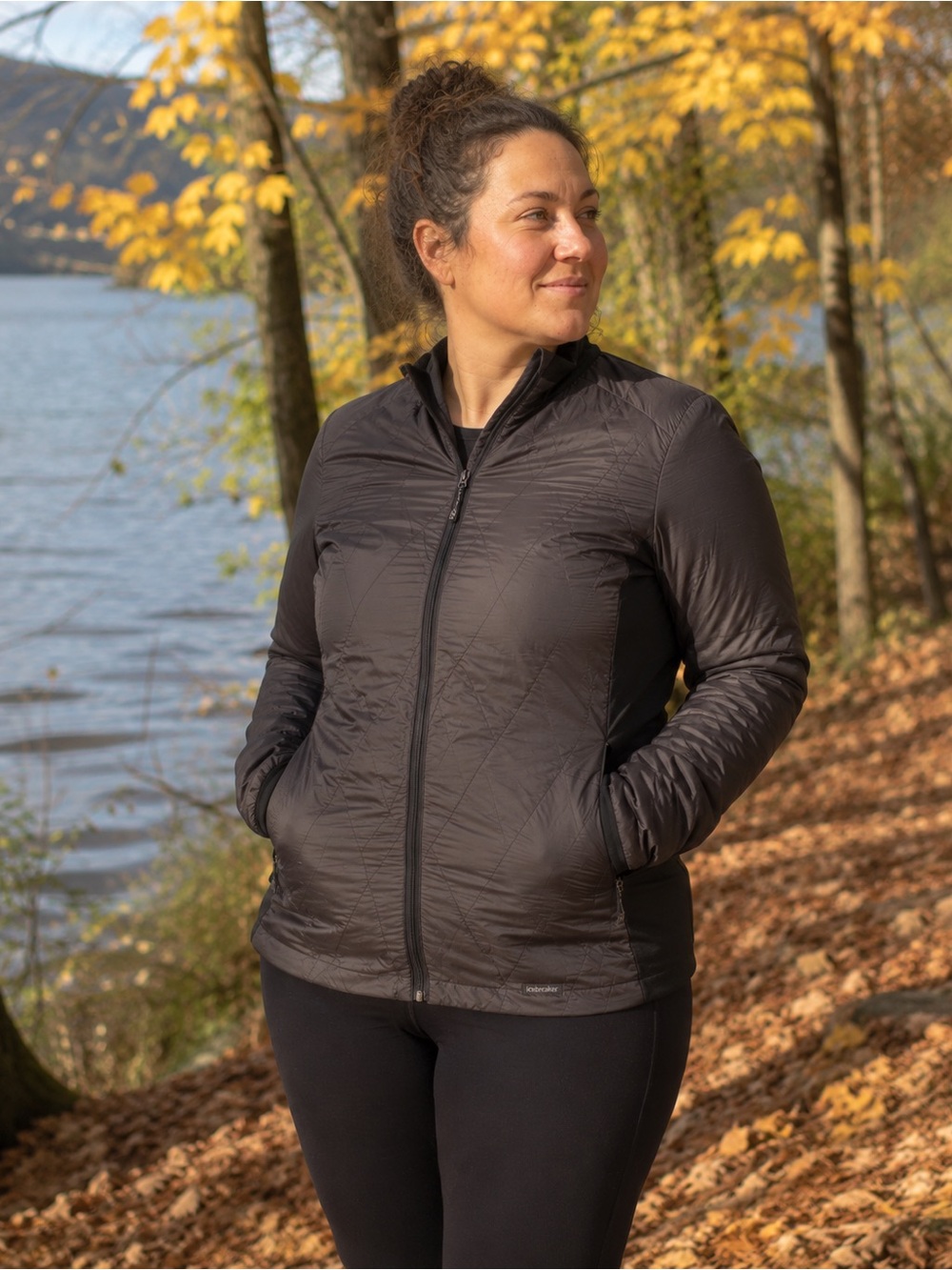Icebreaker MerinoLOFT™ Women’s Jacket – XL – Charcoal/Black